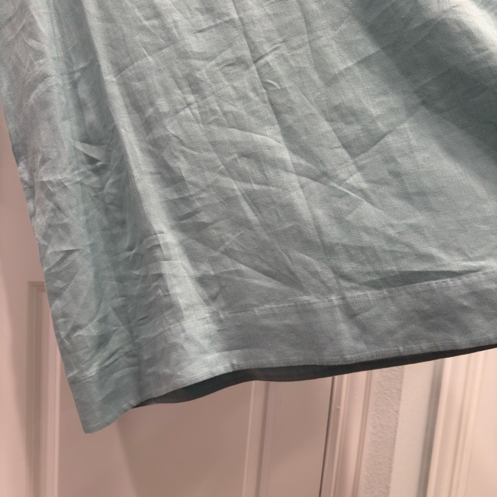 Loro Piana Aqua Linen Dress size 42 - Picture 6 of 10